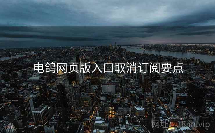 电鸽网页版入口取消订阅要点