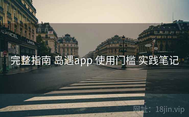 完整指南 岛遇app 使用门槛 实践笔记