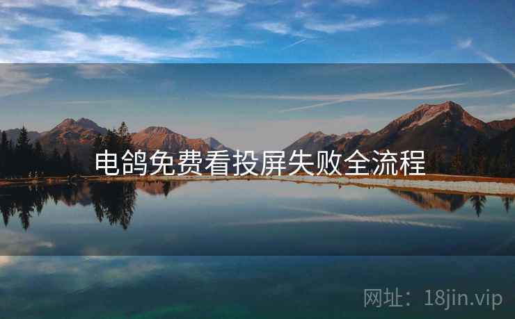 电鸽免费看投屏失败全流程